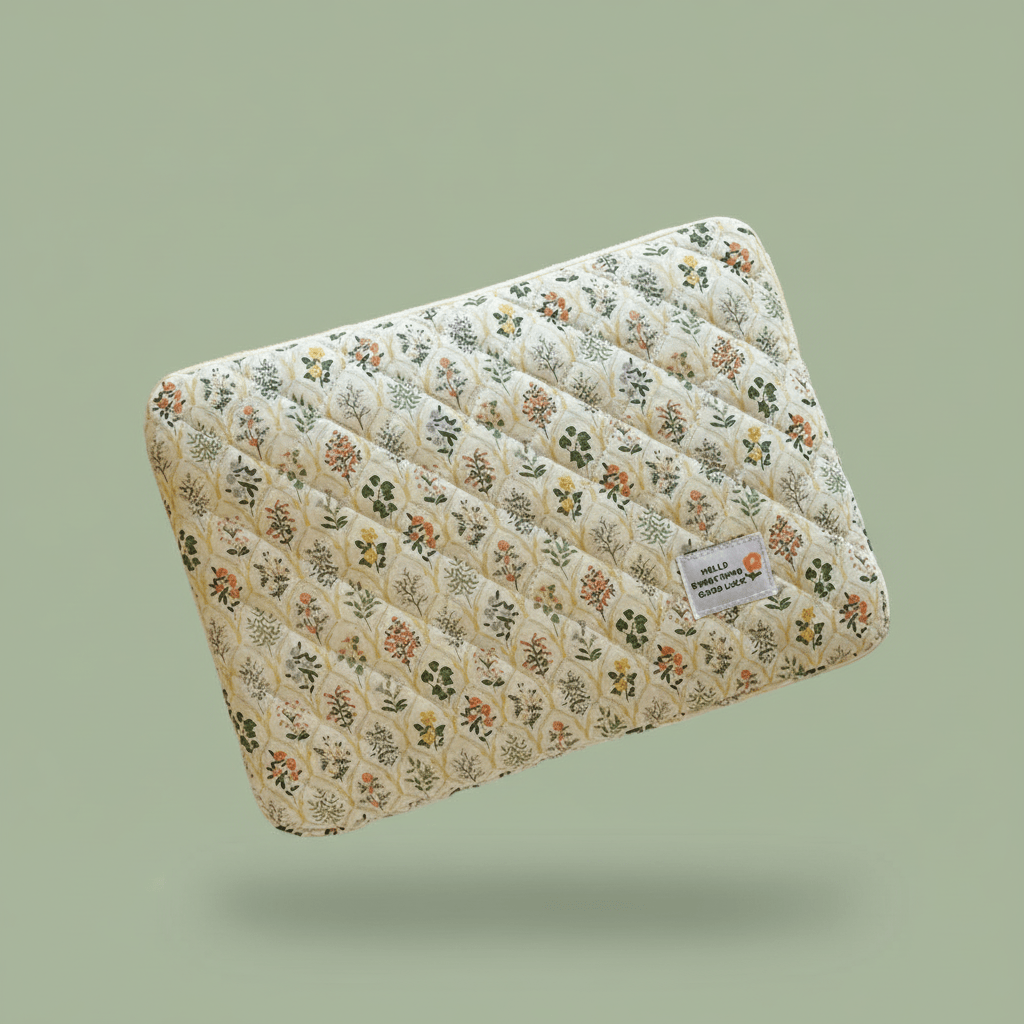 Pochette ordinateur 14 Pouces - Green Flower