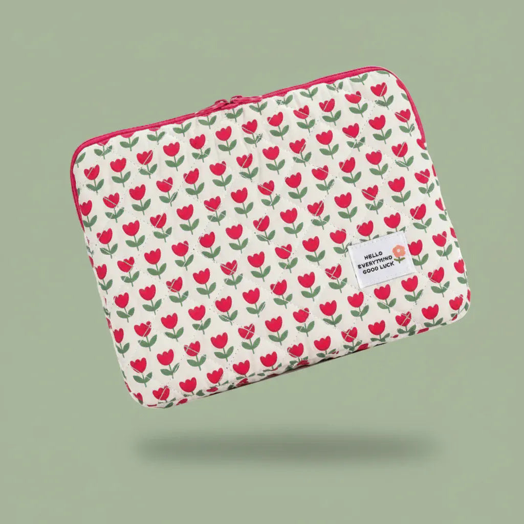 Pochette ordinateur 14 Pouces - Red Flower