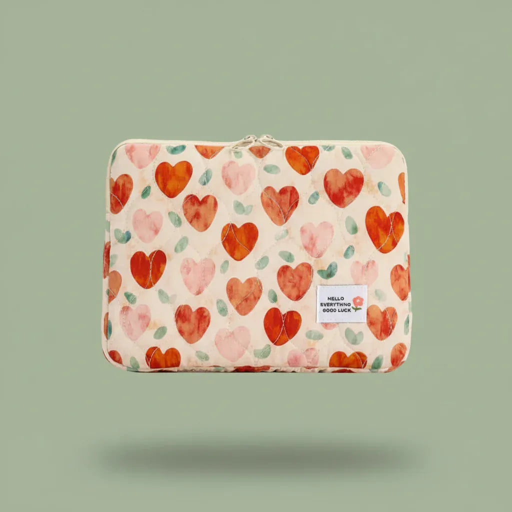 Pochette ordinateur 14 Pouces - Red Heart