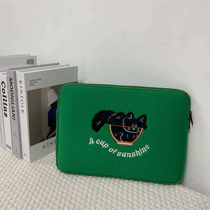 Pochette ordinateur - Black Cat