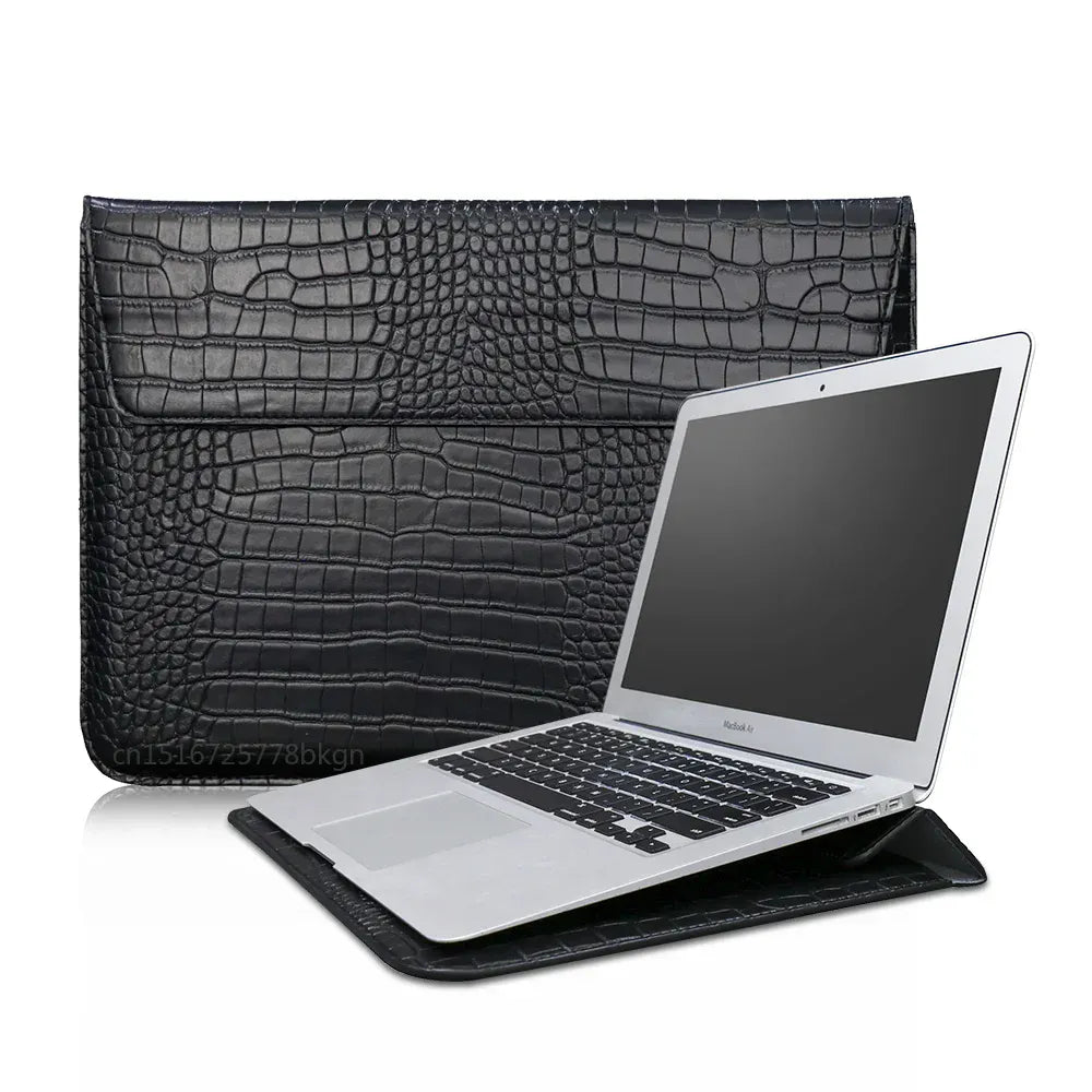 Pochette ordinateur Cuir Crocodile