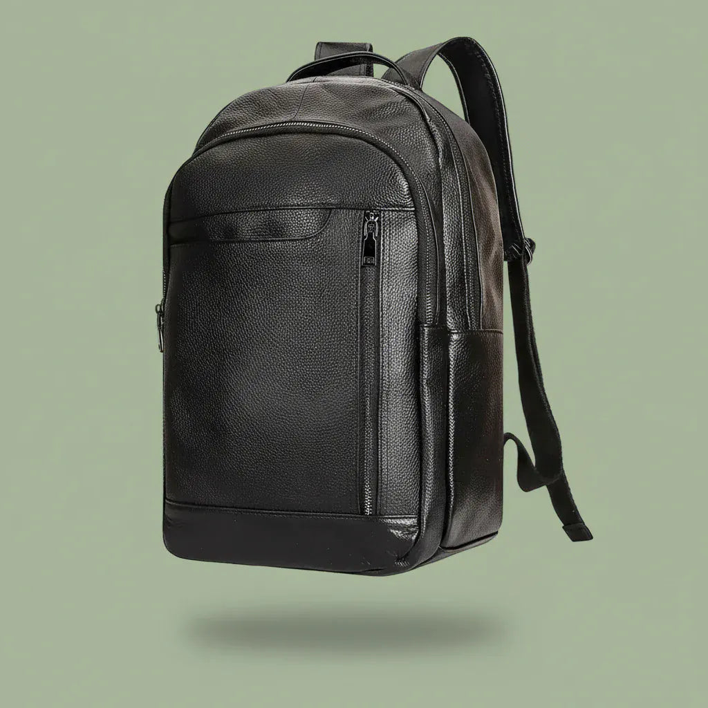 Sac À Dos Ordinateur Cuir Véritable 13 Pouces