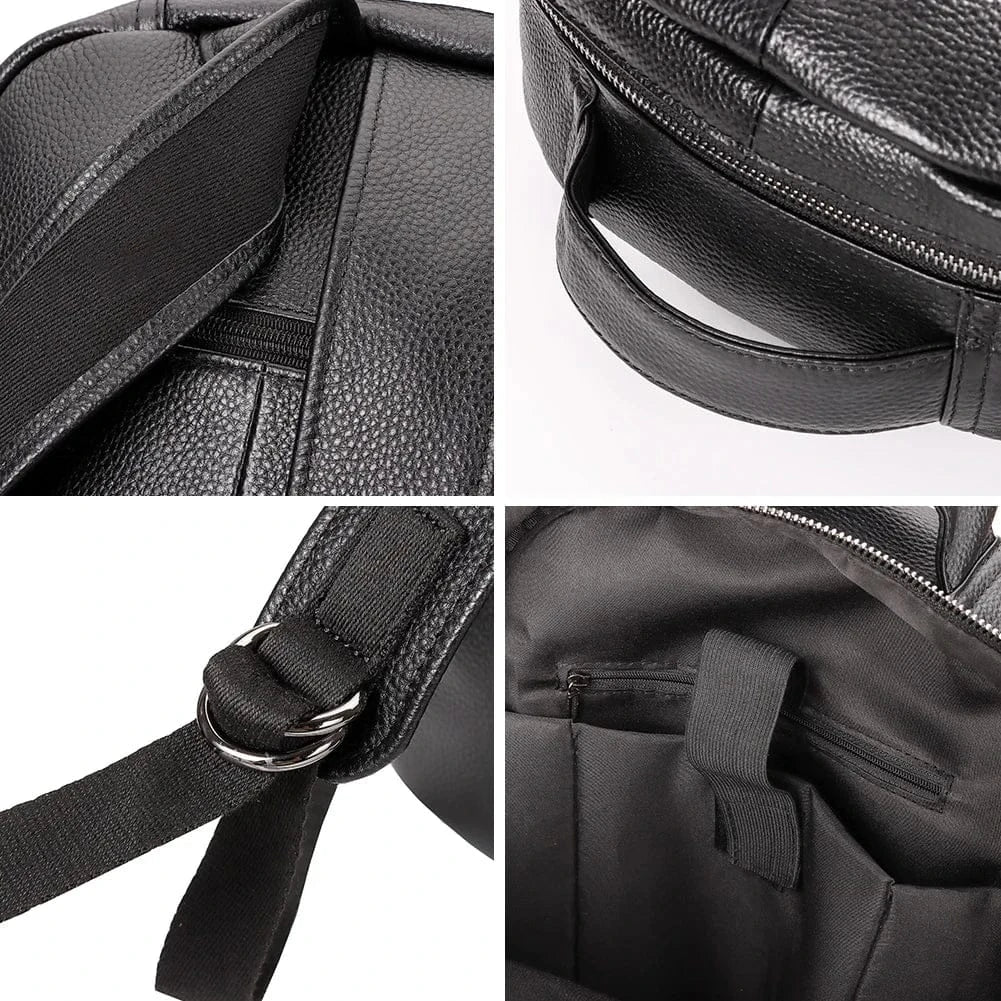 Sac À Dos Ordinateur Cuir Véritable 13 Pouces