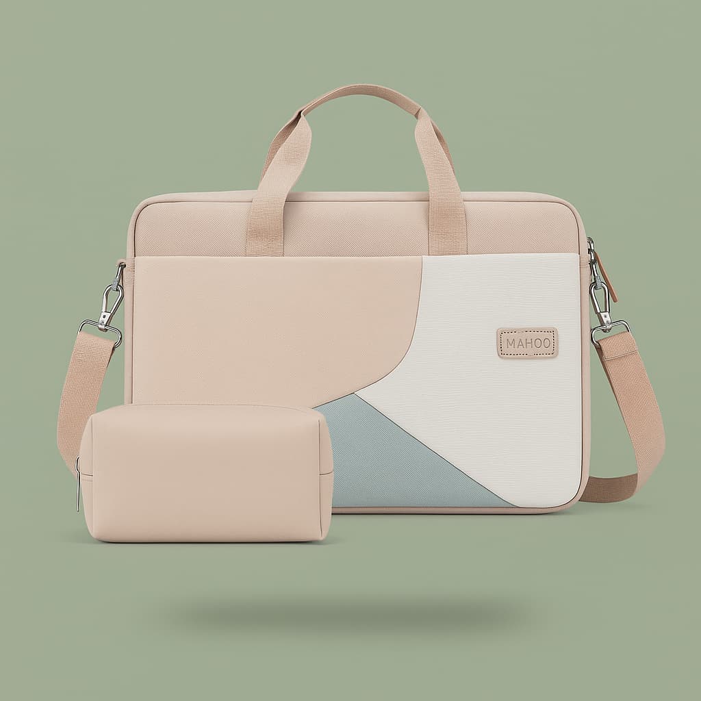 Sacoche Ordinateur Femme et Trousse Offerte