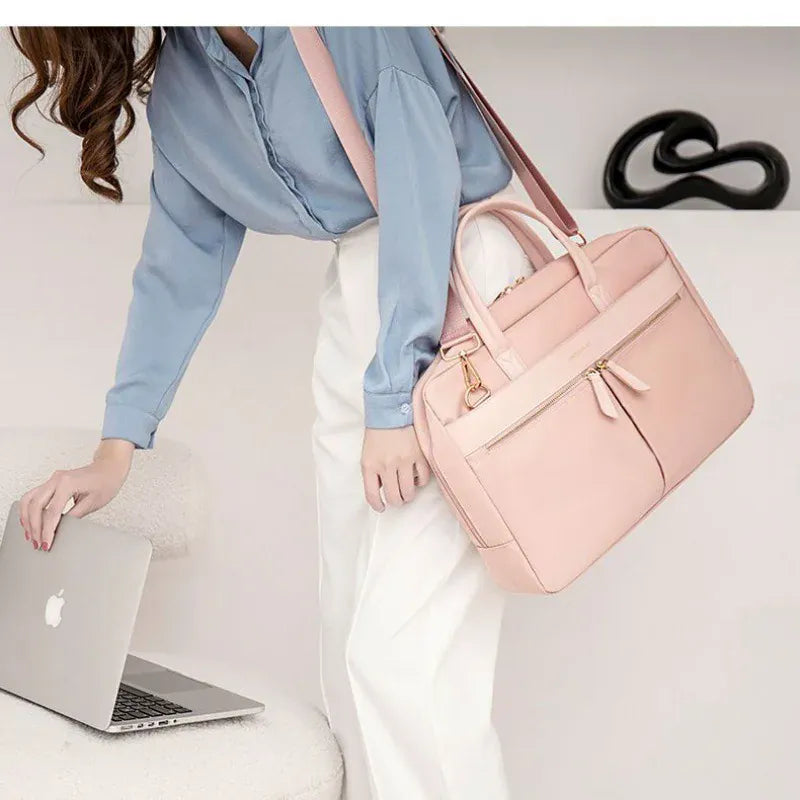 Sacoche Ordinateur Femme - Rose